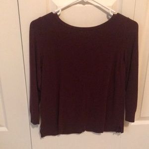 Plum-colored Light Sweater